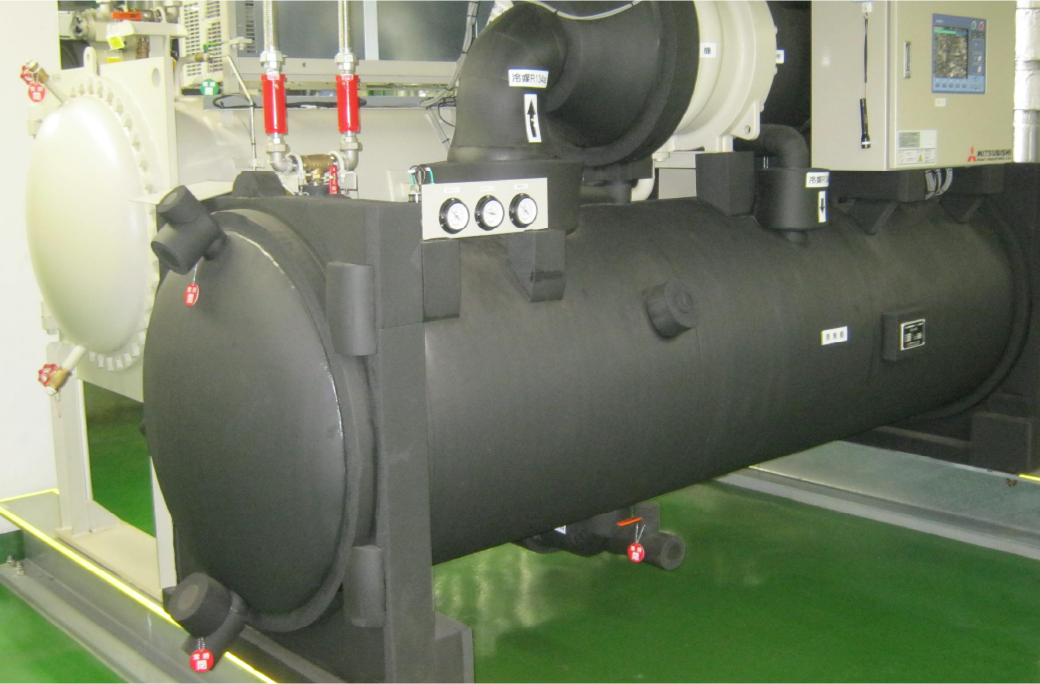 環境負荷の少ないターボ冷凍機