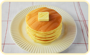 ふんわりやさしい 豆乳ホットケーキ