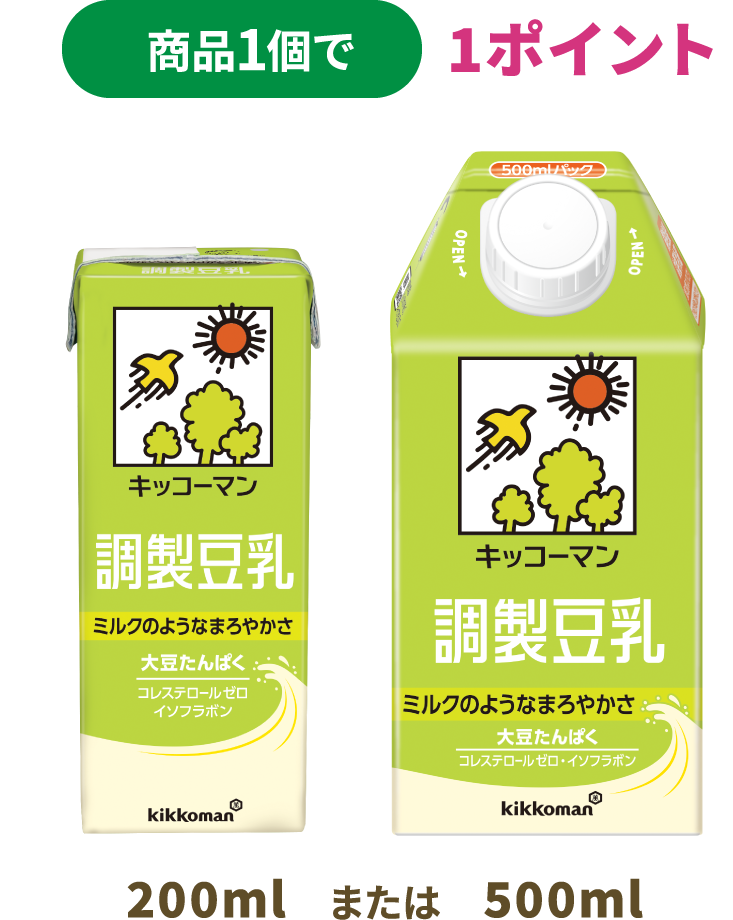 商品1個で1ポイント