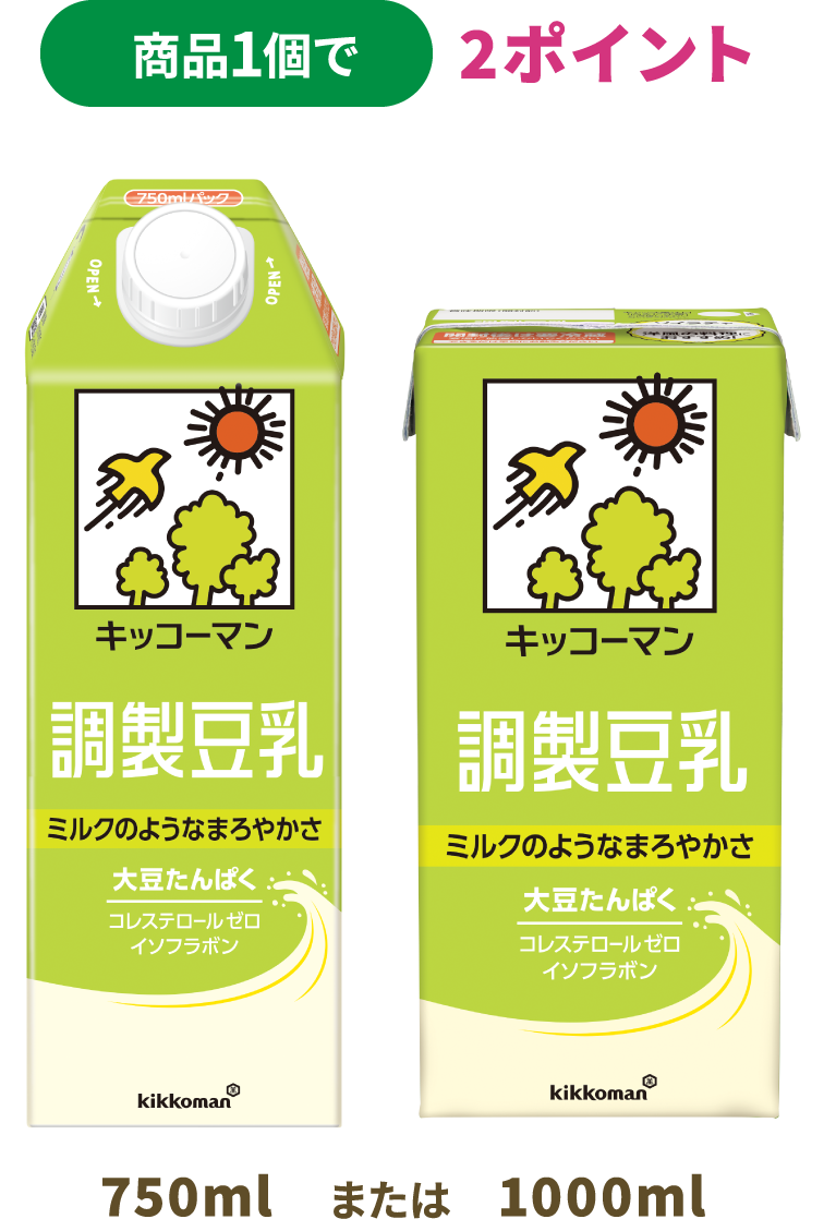 商品1個で2ポイント