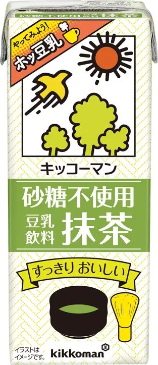 砂糖不使用豆乳飲料抹茶パッケージ