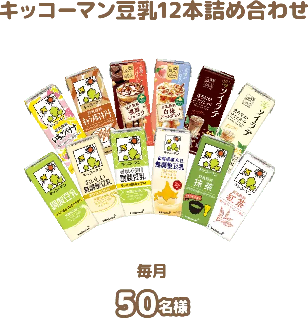 キッコーマン豆乳12本詰め合わせ