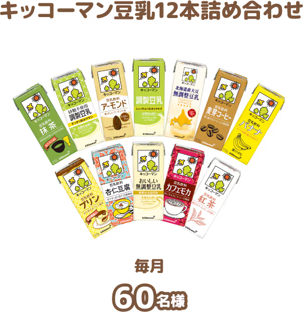 キッコーマン豆乳12本詰め合わせ