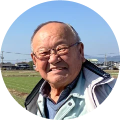 原料大豆の生産農家 吉富さん