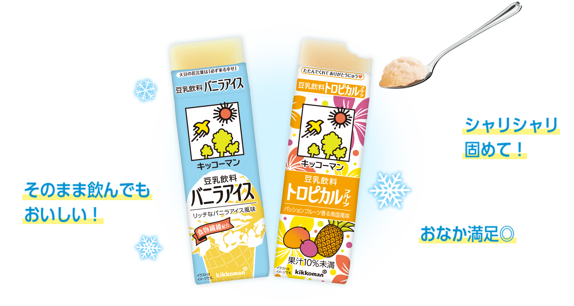 シャリシャリ食感が楽しめるスイーツ、『豆乳アイス』という夏の豆乳の定番の楽しみ方。
