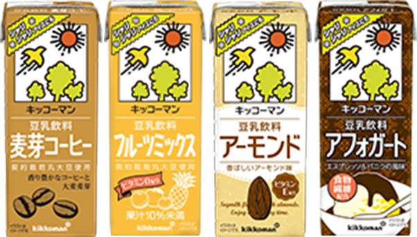 キッコーマン豆乳飲料３種類 レモネード・メロン・フルーツミックス