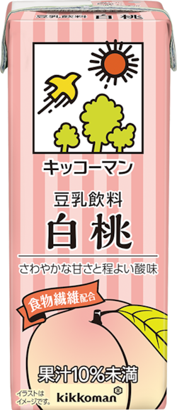 豆乳飲料白桃