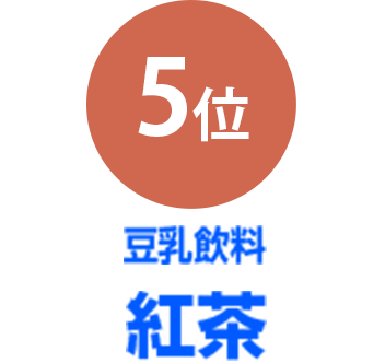 5位 豆乳飲料紅茶