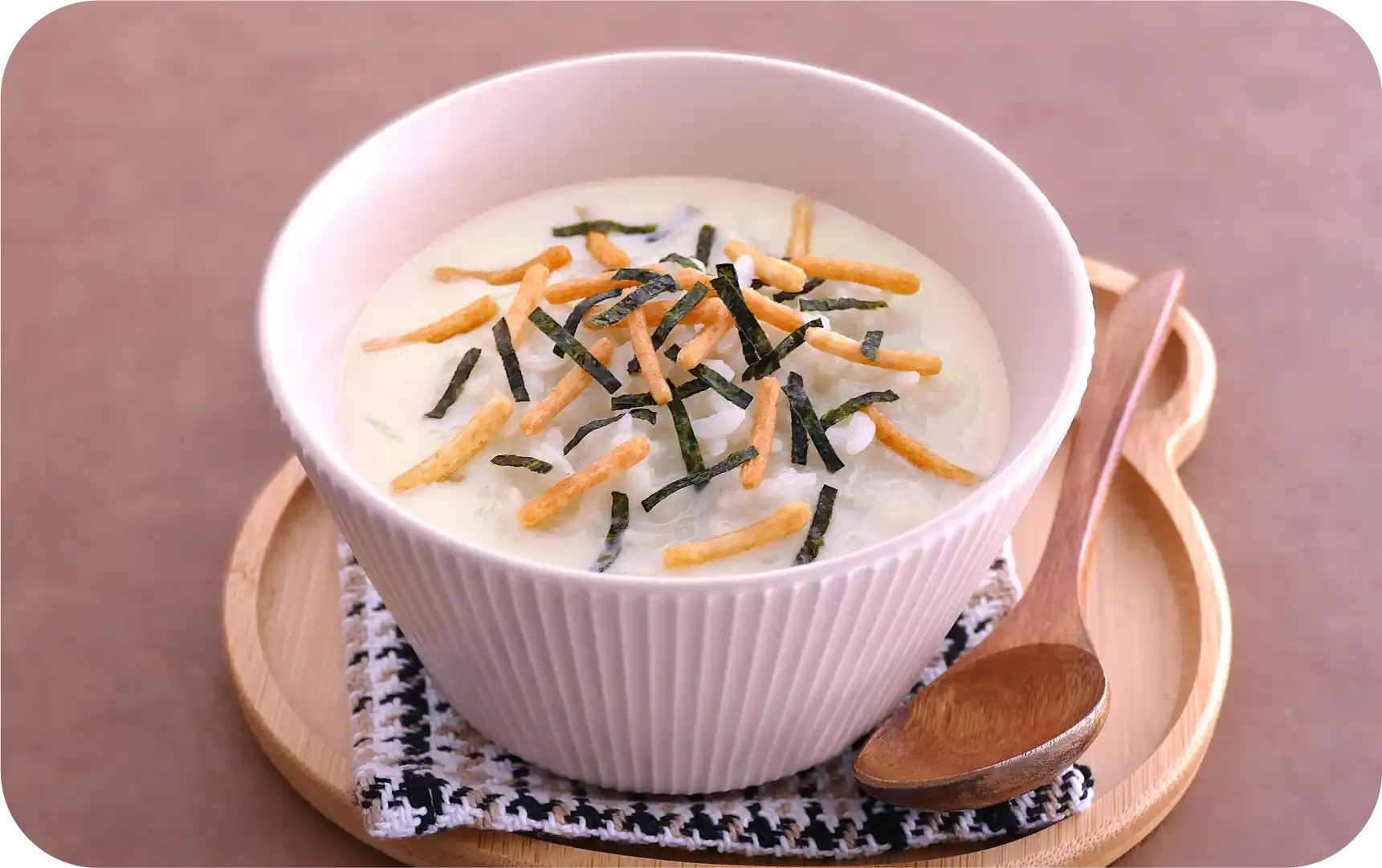 豆乳をかけるだけ!さらさらまろやかな味わい