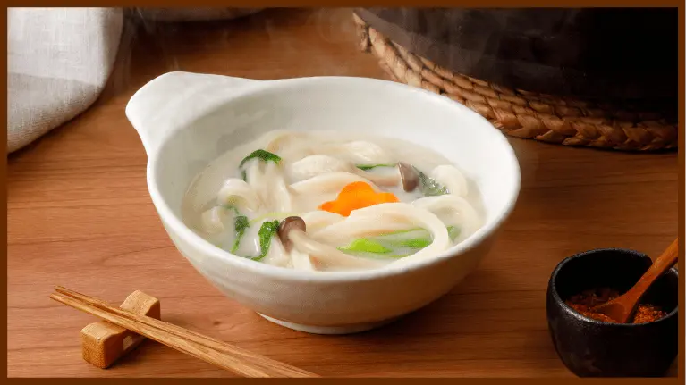 白だし豆乳鍋〆うどん