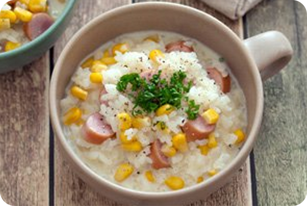 レンジde豆乳リゾット
