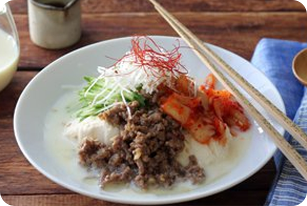 豆乳キムチ冷奴