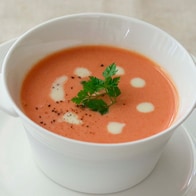 混ぜるだけ!豆乳トマトスープ