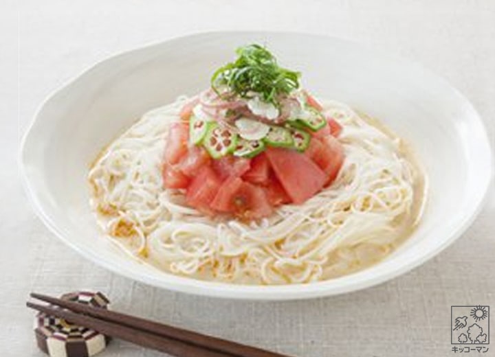 ピリ辛豆乳ぶっかけそうめん