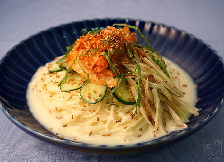豆乳キムチそうめん