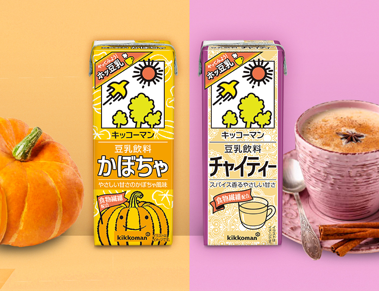 豆乳飲料の「かぼちゃ」と「チャイティー」が新発売！