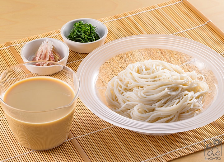 豆乳つゆ×そうめん