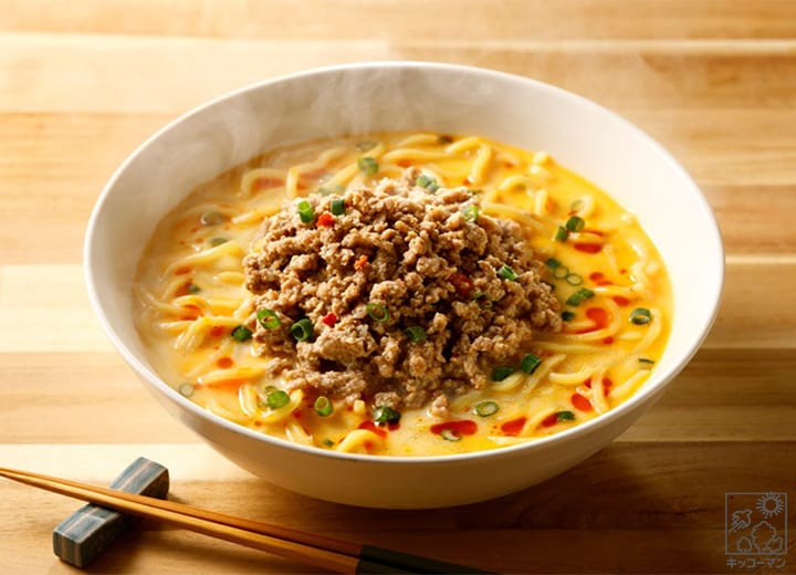 レンジで時短！簡単豆乳担々麺